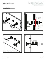Предварительный просмотр 4 страницы aquabrass Blade 68029 Installation Manual