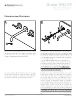 Предварительный просмотр 7 страницы aquabrass Blade 68029 Installation Manual