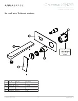 Preview for 2 page of aquabrass Chicane 19N29 Installation Manual