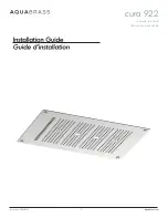 Preview for 1 page of aquabrass cura 922 Installation Manual