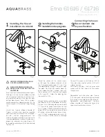 Preview for 4 page of aquabrass Etna 61616 Installation Manual