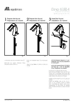 Предварительный просмотр 4 страницы aquabrass Etna 61814 Installation Manual