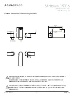 Предварительный просмотр 3 страницы aquabrass Midtown 15016 Installation Manual