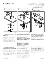 Предварительный просмотр 4 страницы aquabrass Midtown 15016 Installation Manual