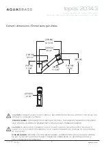 Preview for 3 page of aquabrass Tapas 20343 Installation Manual