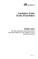 Preview for 1 page of aquabrass TOTEM 3105 Installation Manual