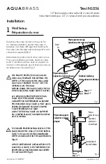 Предварительный просмотр 7 страницы aquabrass TREVI N1004 Installation Manual