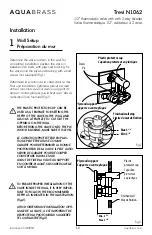 Предварительный просмотр 15 страницы aquabrass TREVI N1004 Installation Manual