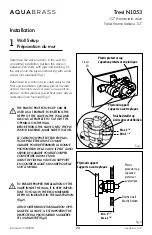 Предварительный просмотр 23 страницы aquabrass TREVI N1004 Installation Manual