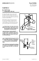 Предварительный просмотр 27 страницы aquabrass TREVI N1004 Installation Manual