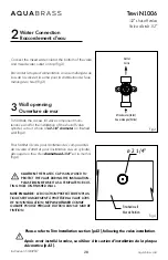 Предварительный просмотр 28 страницы aquabrass TREVI N1004 Installation Manual