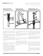 Предварительный просмотр 5 страницы aquabrass xround NX7512 Installation Manual