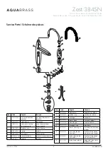 Preview for 2 page of aquabrass Zest 3845N Installation Manual