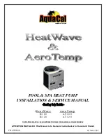 Aquacal Aerotemp AT100 Installation & Service Manual предпросмотр