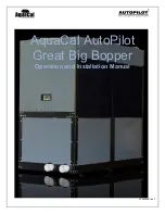 Aquacal AutoPilot Great Big Bopper Operation And Installation Manual preview