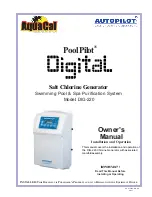 Предварительный просмотр 1 страницы Aquacal DIG-220 Owner'S Manual