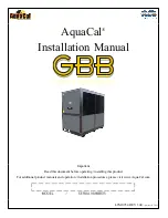 Preview for 1 page of Aquacal GBB Installation Manual