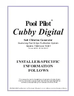 Preview for 13 page of Aquacal Pool Pilot Cubby Digital Owner'S Manual