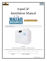 Preview for 1 page of Aquacal SunPower SP05 Installation Manual