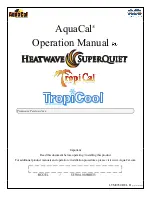 Preview for 1 page of Aquacal TropiCal T170 Operation Manual