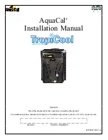 Aquacal TropiCool TC1000 Installation Manual предпросмотр