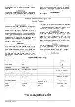 Preview for 2 page of AquaCare 402-100 Instruction Manual