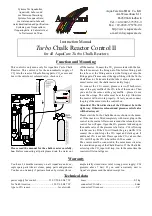 Предварительный просмотр 2 страницы AquaCare Turbo Chalk Reactor Control II Instruction Manual