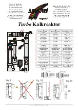 AquaCare Turbo Chalk Reactor Instruction Manual preview