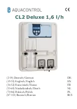 Aquacontrol CL2 Deluxe 1,6 l/h Manual предпросмотр