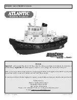 AquaCraft Atlantic Harbor Tugboat Assembly And Operation Manual preview