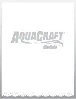 Preview for 8 page of AquaCraft GP-1 ultra Instruction Manual