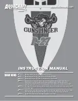 AquaCraft Gunslinger P-27 Instruction Manual preview