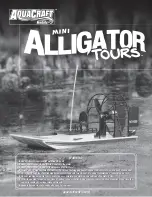 Preview for 1 page of AquaCraft mini Alligator Tours Manual