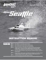 AquaCraft Miss Seattle Instruction Manual preview