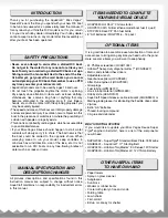 Preview for 3 page of AquaCraft Miss Vegas Deuce User Manual