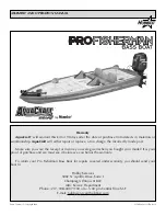 AquaCraft Pro Fisherman Assembly And Operation Manual предпросмотр