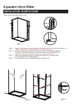 Preview for 4 page of Aquadart inline Sliding 2 Sided Installation Instructions Manual