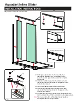 Preview for 5 page of Aquadart inline Sliding 2 Sided Installation Instructions Manual