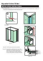 Preview for 8 page of Aquadart inline Sliding 2 Sided Installation Instructions Manual