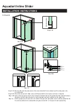 Preview for 9 page of Aquadart inline Sliding 2 Sided Installation Instructions Manual