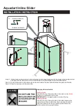 Preview for 11 page of Aquadart inline Sliding 2 Sided Installation Instructions Manual