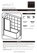 Preview for 1 page of Aquadart venturi 6 AQ9359S Installation Instructions Manual