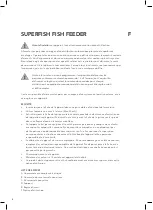 Предварительный просмотр 14 страницы Aquadistri Superfish FISH FEEDER Manual