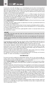 Preview for 50 page of Aquael AQUAJET PFN 10000 PLUS Operating Manual