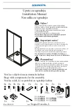 AQUAESTIL Sogno D Installation Manual preview