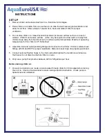 Предварительный просмотр 2 страницы AquaEuroUSA MIGHTY PRO Instructions