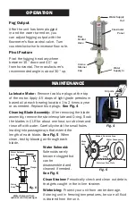 Предварительный просмотр 8 страницы Aquafog HYDRO SS 700 Operator'S Manual