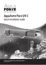 Preview for 1 page of aquaforte Pure UV-C Quick Installation Manual