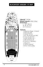 Preview for 3 page of Aquaglide BLACKFOOT ANGLER 11'0 Owner'S Manual