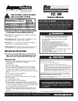 Preview for 1 page of Aquaglide Platinum Rebound 12' Owner'S Manual